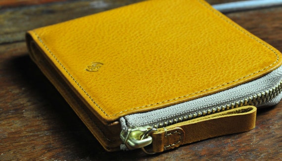 Zipper Wallets, Personalized gift, Italian leather