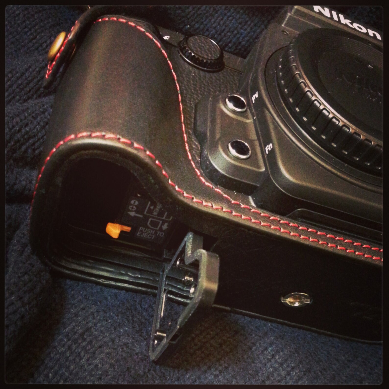 Nikon DF Leather Case Black Half Case Etsy