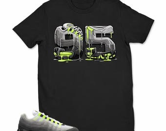 Camiseta Air 95 Drip Neon Graphic – Camiseta de estilo streetwear para amantes de las zapatillas – Urban Melt Design