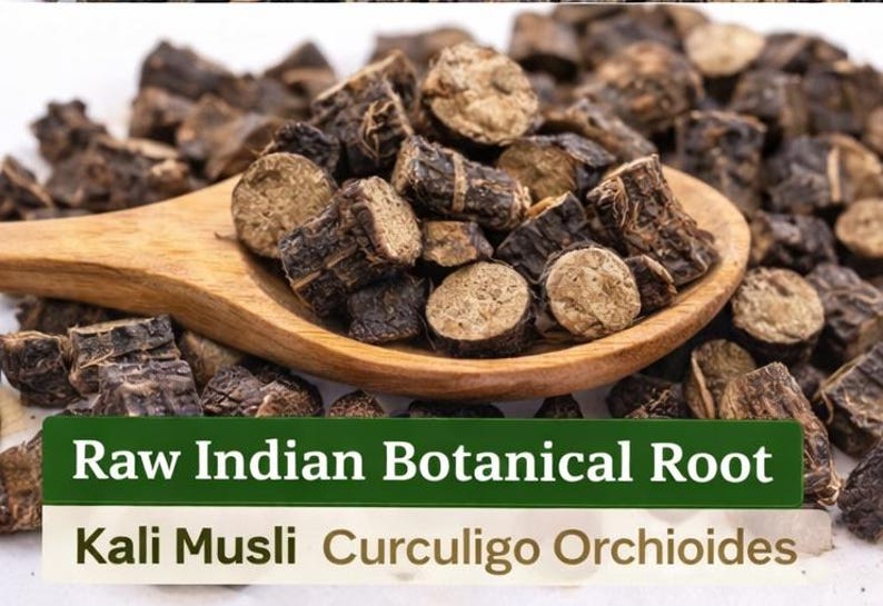 Black Musli Roots | Raw Indian Botanical Herb image 1