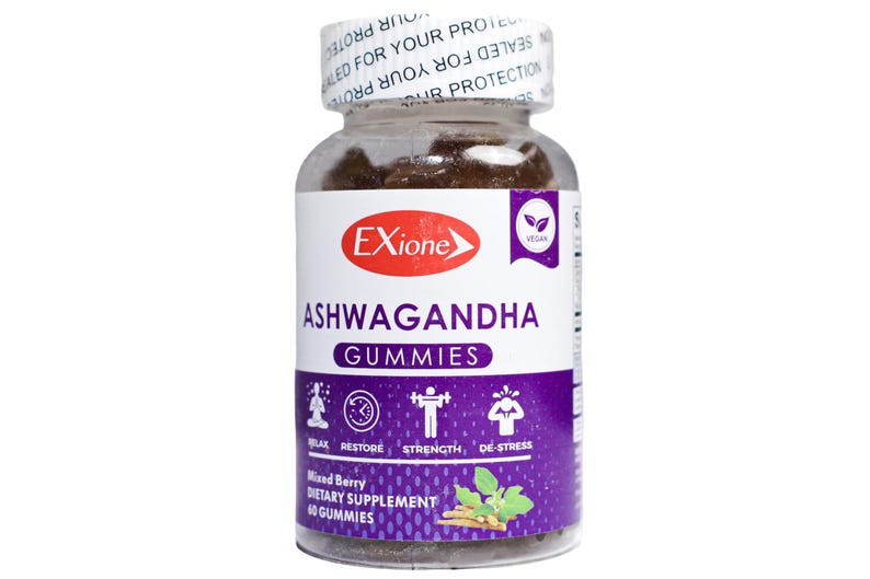 Exione Ashwagandha Gummie Stress Relief Mood Support 60 Count image 1