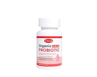 Exione Organic Probiotic, 60 Billion CFU, Digestive Health (60 Veggie Capsules)