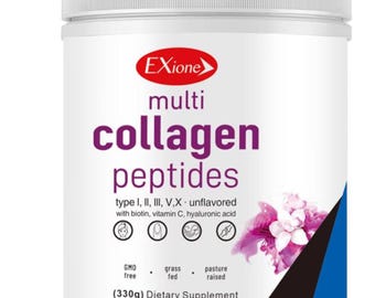 Exione Multi Collagen Peptides Powder Grass Fed Unflavored 330g Dietary Supplement