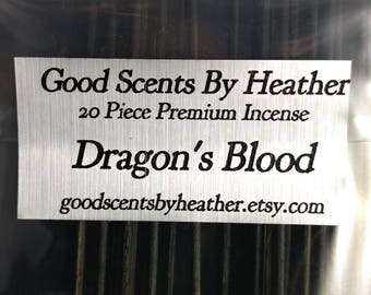 Dragon's Blood Incense Sticks - 20 piece