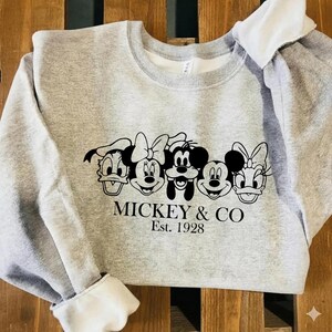 Mickey and Minnie Mouse Black and White Png, Svg, Pdf Bundle, Digital Download image 6