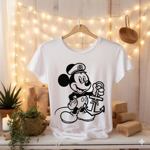 Mickey and Minnie Mouse Black and White Png, Svg, Pdf Bundle, Digital Download image 4