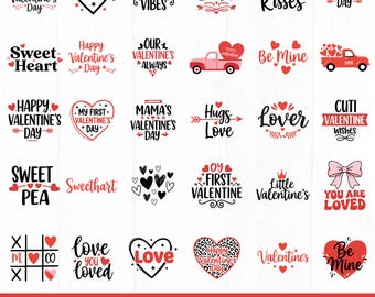 Mega paquete SVG de San Valentín, camisetas SVG de San Valentín, Svg "Sé mío", Svg de regalo de San Valentín, San Valentín, vibraciones de San Valentín, Svg de amor, Svg "Sé mío"