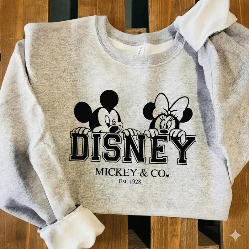 Mickey and Minnie Mouse Black and White Png, Svg, Pdf Bundle, Digital Download image 3