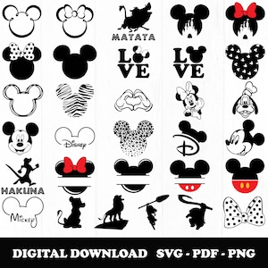 Mickey Mouse SVG-bundel, gelaagd hoofd, verjaardagst-shirt svg, ontwerp muis, (digitale download)