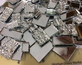 150 MIRROR MIX ODD Size - Stained Glass Mosaic Tile Supply M4