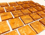 GOLDEN AMBER CELTIC Design Mosaic Glass Tile Supply O6 T18