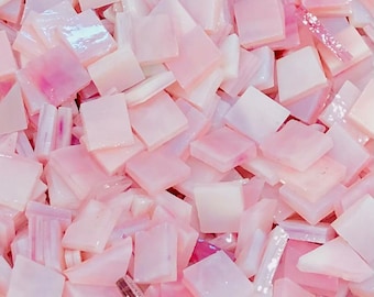 LAV. PINK GLAZE Squares & Triangles Mosaics B34