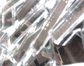 BORDERS SILVER MIRROR Tiles Stained Glass Mosaic Supply M8