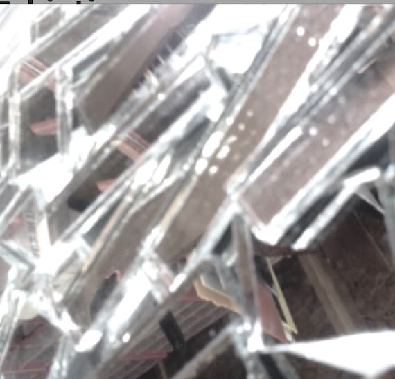 BORDERS SILVER MIRROR Tiles Stained Glass Mosaic Supply M8