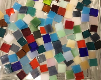 1/4" NEW TREASURE BOX #2 Mix Mosaic Tiny Tiles Stained Glass F7