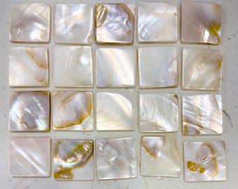 Square Shell Pieces Mother of Pearl Natural Shell Mosaic Supply C2
