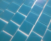 100 1 4 quot Turquoise Blue Opal Stained Glass Mosaic Tiny Tile T12