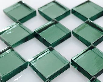 RARE - TREFOIL MINT Green Mirror Color Glass Mirror Mosaic Tile Supply M6