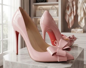 Pink Bow Stiletto Heels
