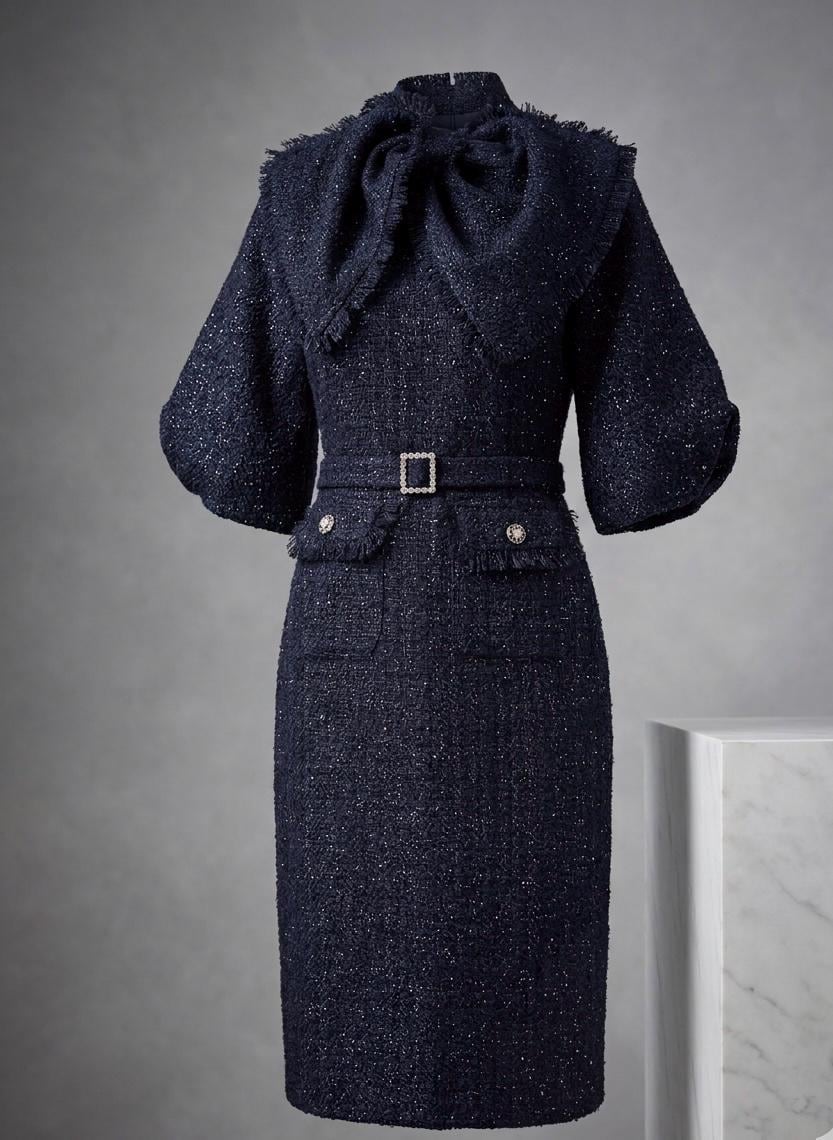 Tweed Midi Dress - Etsy