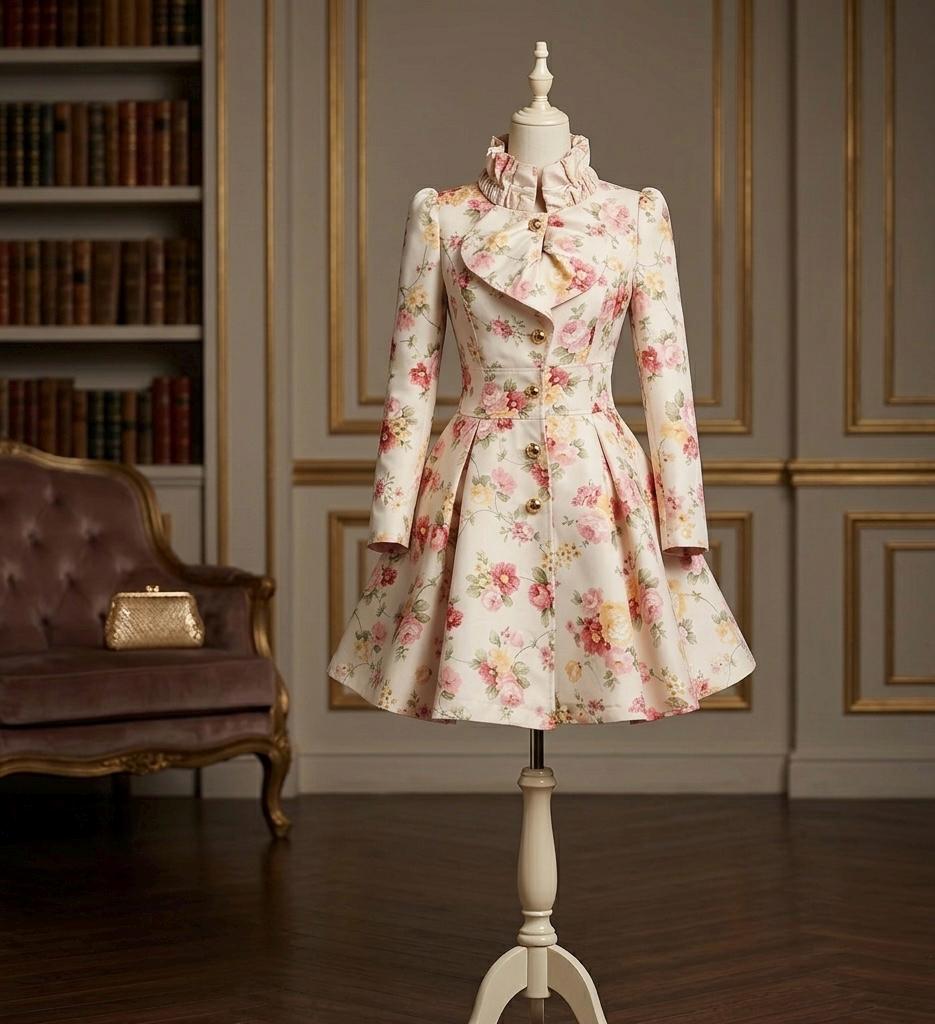 Fit and Flare Dress Coat - Etsy