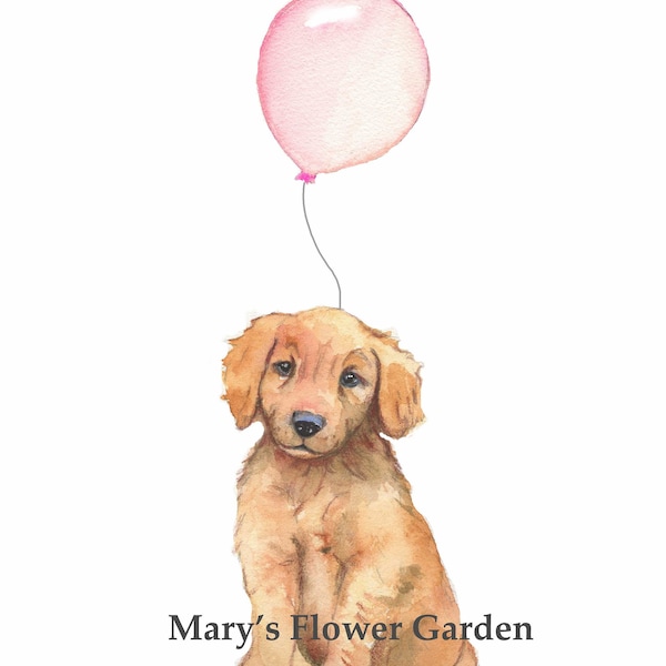 Baby Room Golden Retriever Etsy