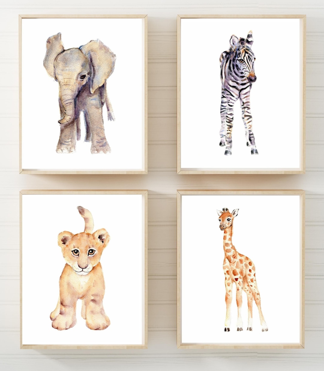 Baby Boy Room Decor, Nursery Safary Print, Elephant Nursery Wall Art ...