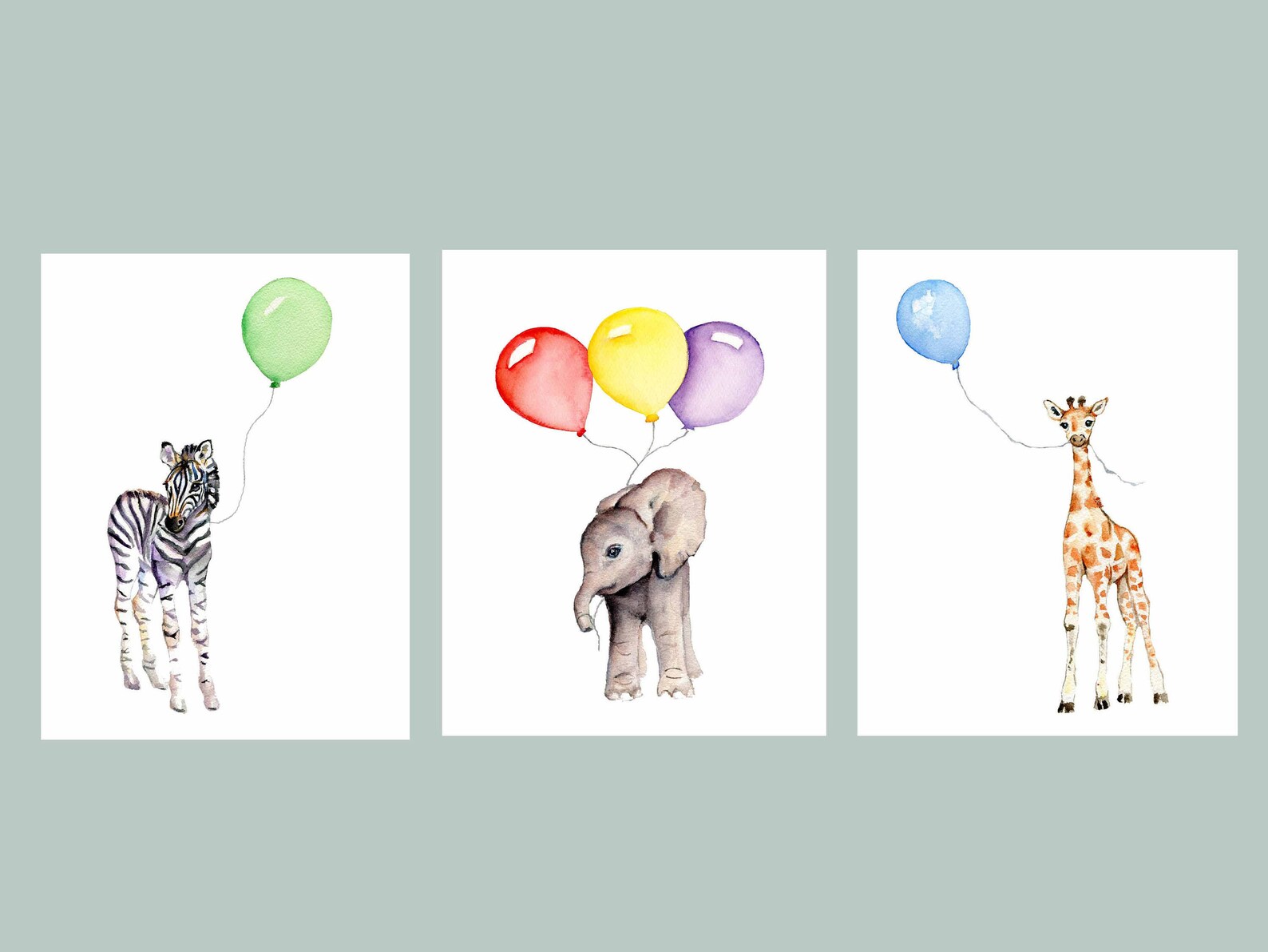 Rainbow Nursery Wall Art Colorful Nursery Art Prints Neutral Etsy