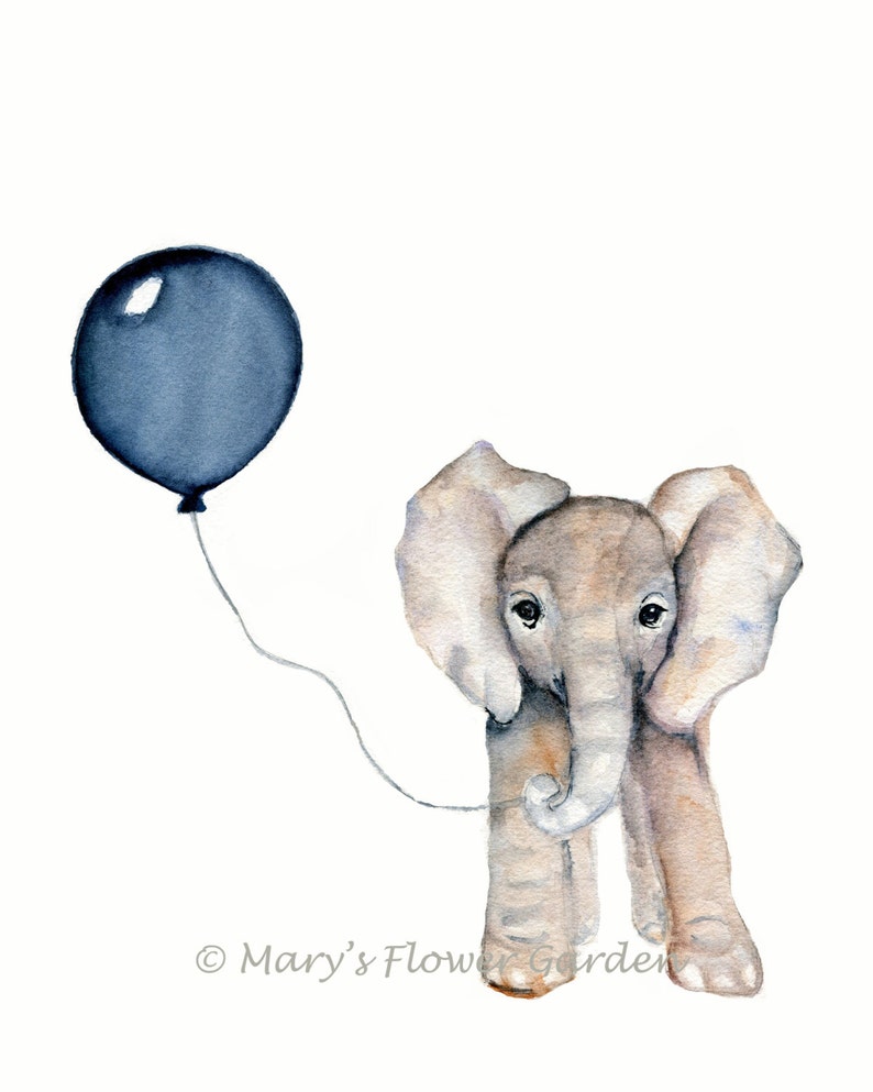 baby nursery decor, Navy nursery, boys wall art, baby boy nursery, watercolor prints, baby animal art, safari nursery image 2