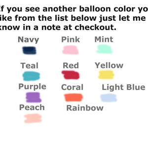Puede incluir: Un gr&aacute;fico que muestra diferentes colores de globos, incluyendo azul marino, rosa, menta, azul verdoso, rojo, amarillo, morado, coral, azul claro, melocot&oacute;n y arco&iacute;ris.