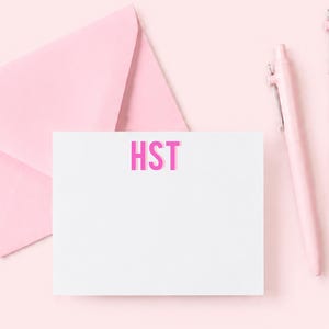 Monogram Stationery for Girls- Personalized Stationary for Kids- Girls Stationery Set- Kids Thank You Notes