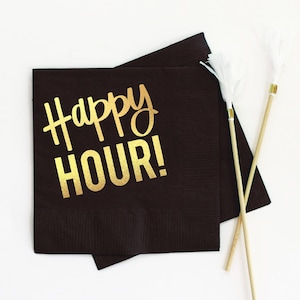 Tovaglioli da cocktail per happy hour Tovaglioli per bevande per feste di compleanno Idee regalo per hostess Decorazioni per feste Bicchieri