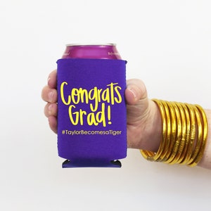 2025 Graduation Party Decorations Personalized Can Coolers Congrats Grad Custom Seltzer Slim Can Graduation Party Favors