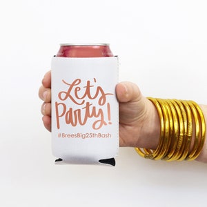 Birthday Party Favors Personalized Can Coolers Custom Can Hugger 30th 40th 50th 60th Birthday Party Decorations