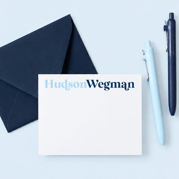 Boys Personalized Stationary, Custom Thank You Notes, Kids Stationery Sets