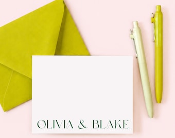Personalized Couples Stationery | Wedding Thank You Notes