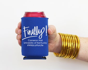 Class of 2024 College Graduation Party Favors - Personalized Slim Can Coolers - Grad Party Decorations