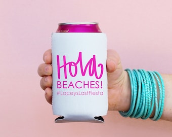 Mexico Bachelorette Party Favors Hola Beaches Decorations Personalized Can Coolers Girls Trip Party Supplies