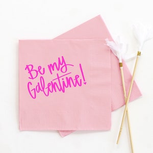 Galentines Day Decor Valentines Day Cocktail Napkins Galentine's Party Decorations