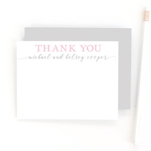 Wedding Thank You Cards - Personalized Couples Stationery Set - Custom Wedding Stationary