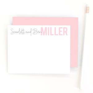 Couples Personalized Stationery - Wedding Thank You Notes - Custom Stationary Set - Wedding Stationery