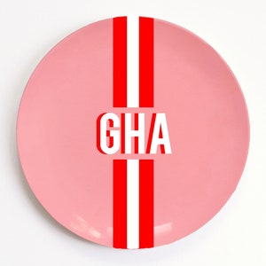 Personalized Kids Plates, Monogram Melamine Plate, Personalized Birthday Gift Ideas