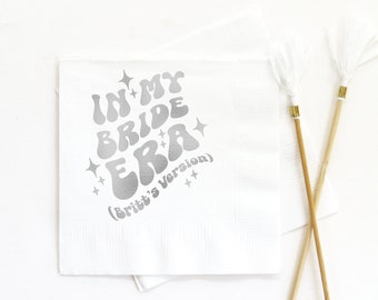 In My Bride Era - Personalized Bachelorette Napkins - Swiftie Party Decorations