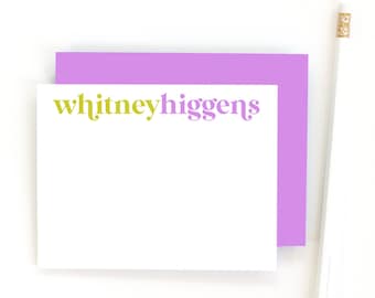 Custom Stationary for Girls, Personalized Stationery Set, Teacher Gifts, Kids Thank You Notes