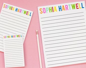 Personalized Notepad for Kids - Girls Lined Writing Paper with Envelopes - Lined Stationery Set for Girls
