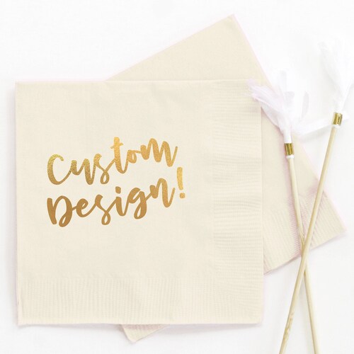 Wedding Cocktail Napkins Personalized Monogram Napkins Custom Etsy