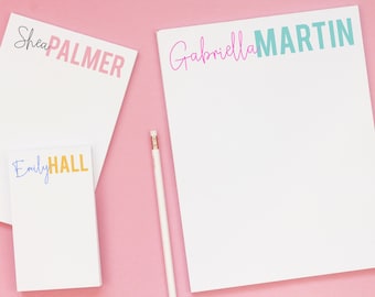 Personalized Name Notepad - Custom Note Pad - To Do List - Girls Stationery Set - Gifts for Mom