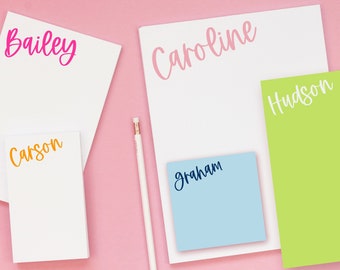 Custom Name Notepad, Personalized Teacher Gifts