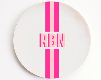 Personalized Plates for Kids - Monogram Melamine Plate - Custom Birthday Plates - Easter Basket Ideas