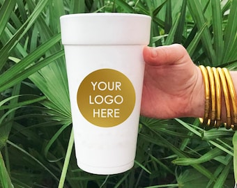 Custom Logo Foam Cups, Personalized Styrofoam Cup, Wedding Favors and Decorations, Party Cups